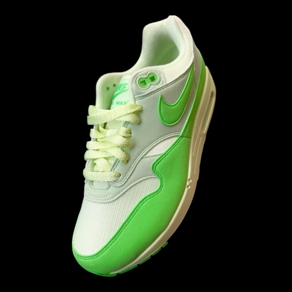 Nike Air Max Lime and White Shoes